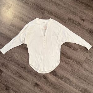 Free People Coffee Chat Pointelle Lounge Top New